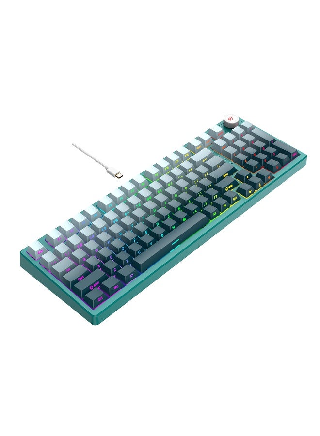 Havit KB899L 97-Key Mechanical Keyboard – RGB Backlit, Jixian Red Switches, USB-C, Compact Design & Professional Gaming Performance - Image 3